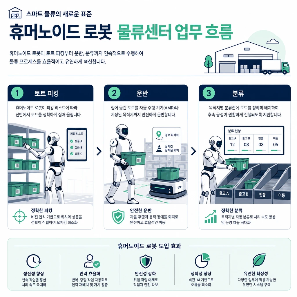 물류창고에 투입된 휴머노이드, 10만 상자 운반 실적의 의미