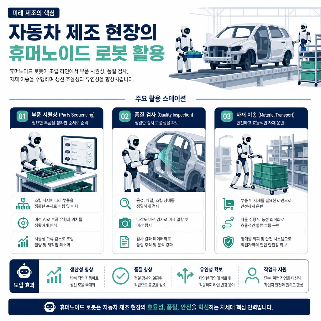 BMW 공장의 Figure 03, 자동차 제조가 휴머노이드를 쓰는 법