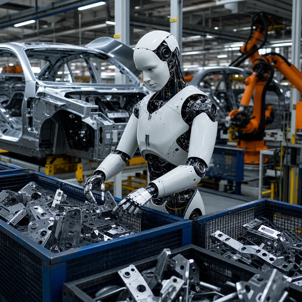BMW 공장의 Figure 03, 자동차 제조가 휴머노이드를 쓰는 법